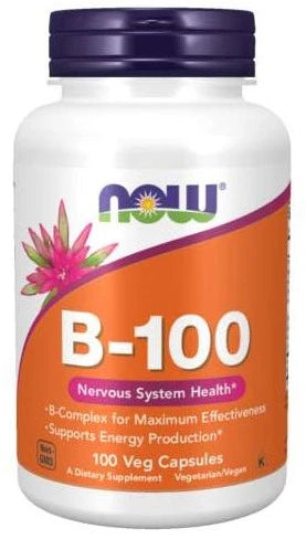  Ladda bild till gallerivisaren, NOW Foods NOW0436 Vitamin B-100 - 100 veg caps
