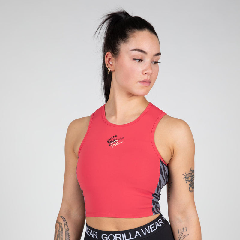  Ladda bild till gallerivisaren, Gorilla Wear Zion Crop Top, red
