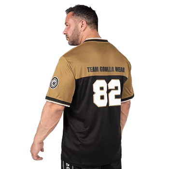 Gorilla Wear Trenton Football Jersey, black/gold