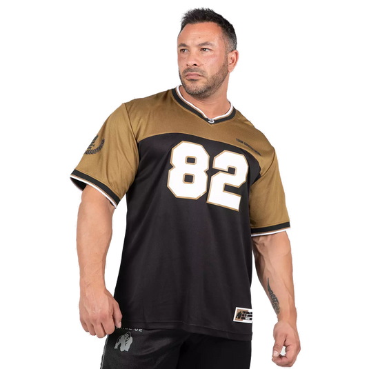 Gorilla Wear Trenton Football Jersey, black/gold