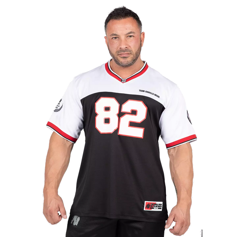  Ladda bild till gallerivisaren, Gorilla Wear Trenton Football Jersey, black/white
