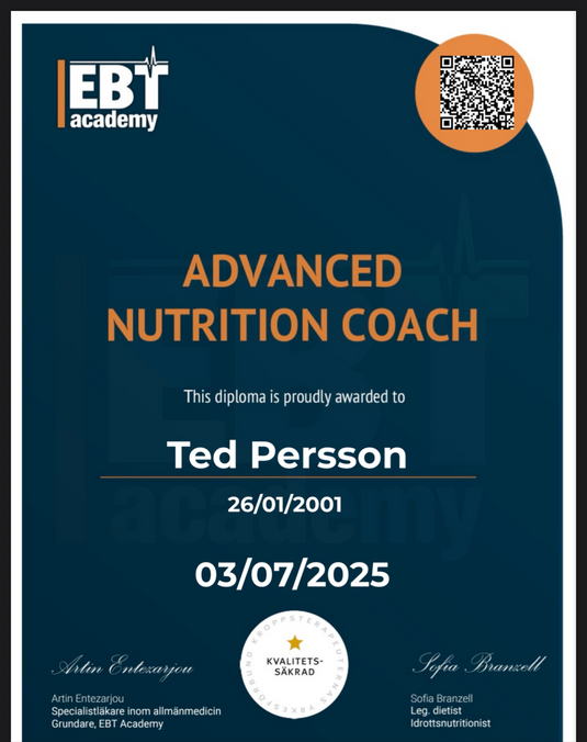 EBT Licenserad PT