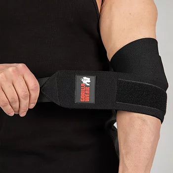  Ladda bild till gallerivisaren, Gorilla Wear Elbow Wraps, black - 1,5 m
