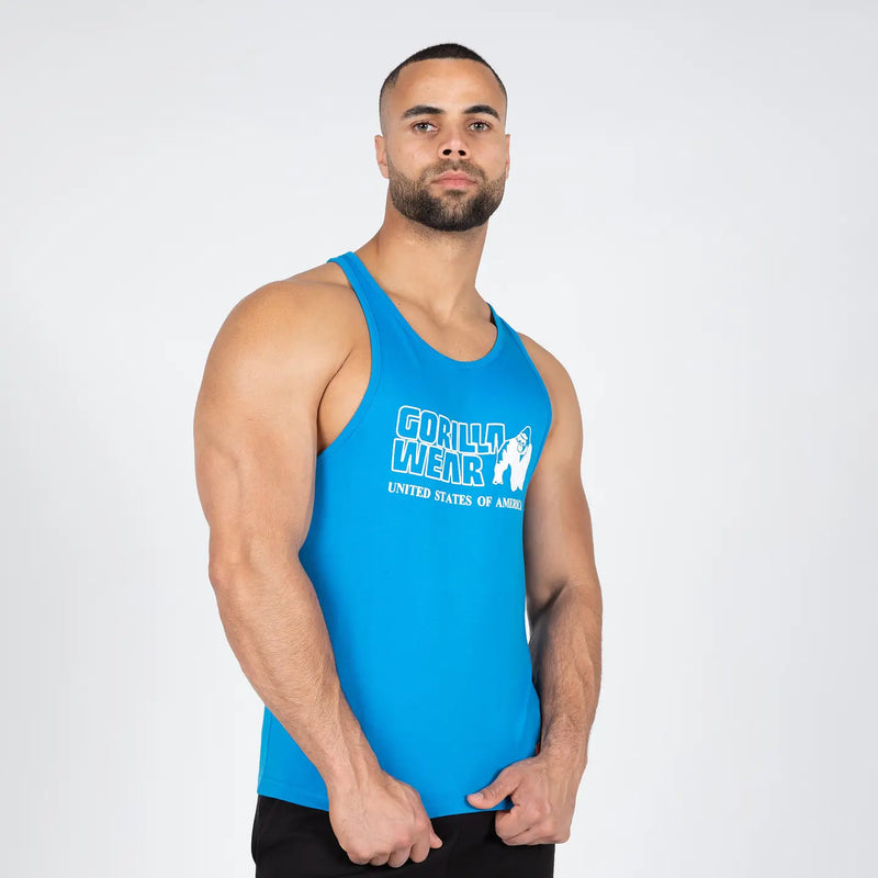  Ladda bild till gallerivisaren, Gorilla Wear Classic Tank Top, blue
