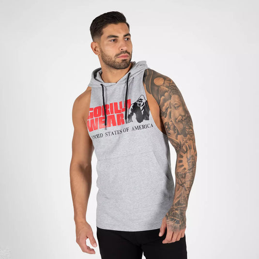 Gorilla Wear Rogers Hooded Tank Top, grey melange