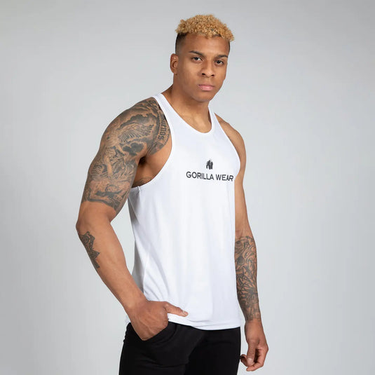 Gorilla Wear Carter Stretch Tank Top, white