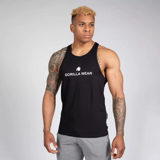 Gorilla Wear Carter Stretch Tank Top, black
