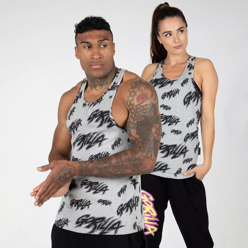  Ladda bild till gallerivisaren, Gorilla Wear Legacy Tank Top, grey/black
