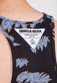  Ladda bild till gallerivisaren, Gorilla Wear Legacy Tank Top, black/blue
