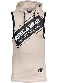  Ladda bild till gallerivisaren, Gorilla Wear Loretto Hooded Tank Top, beige
