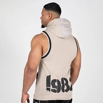  Ladda bild till gallerivisaren, Gorilla Wear Loretto Hooded Tank Top, beige
