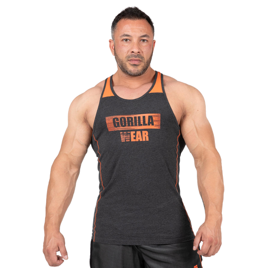Gorilla Wear Wallace Tank Top, grey/orange