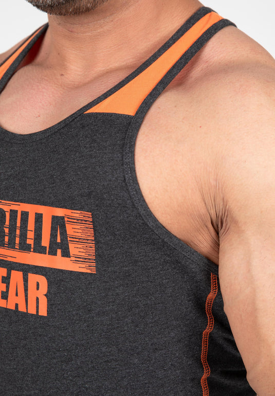 Gorilla Wear Wallace Tank Top, grey/orange
