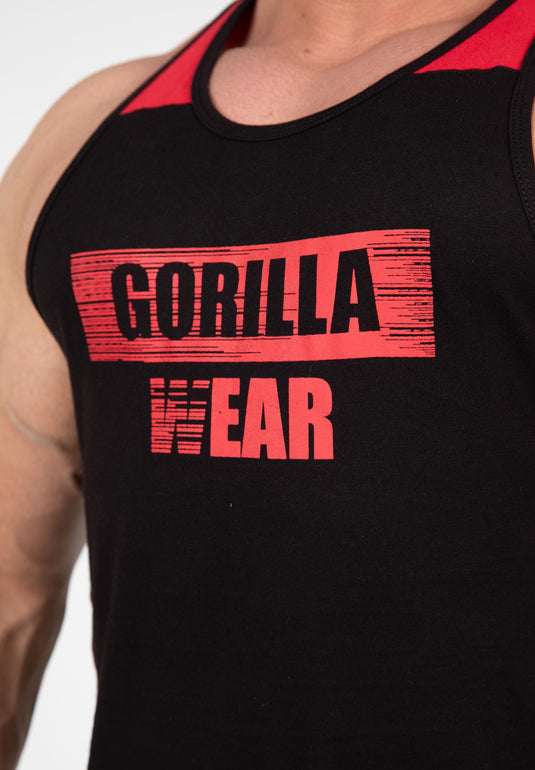 Gorilla Wear Wallace Tank Top, black/red
