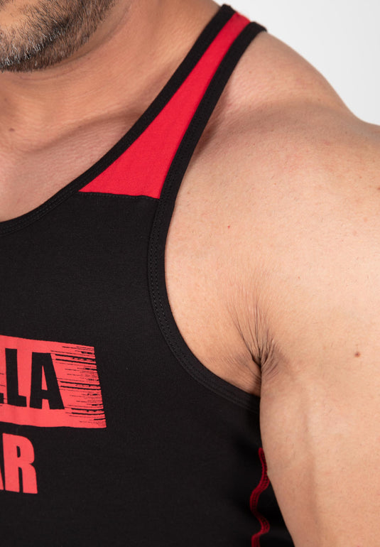Gorilla Wear Wallace Tank Top, black/red