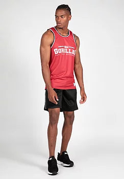  Ladda bild till gallerivisaren, Gorilla Wear Keene Reversible Tank Top, red/black
