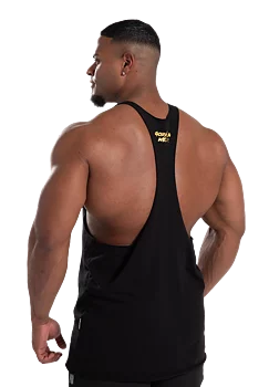  Ladda bild till gallerivisaren, Gorilla Wear Melrose Stringer, black gold
