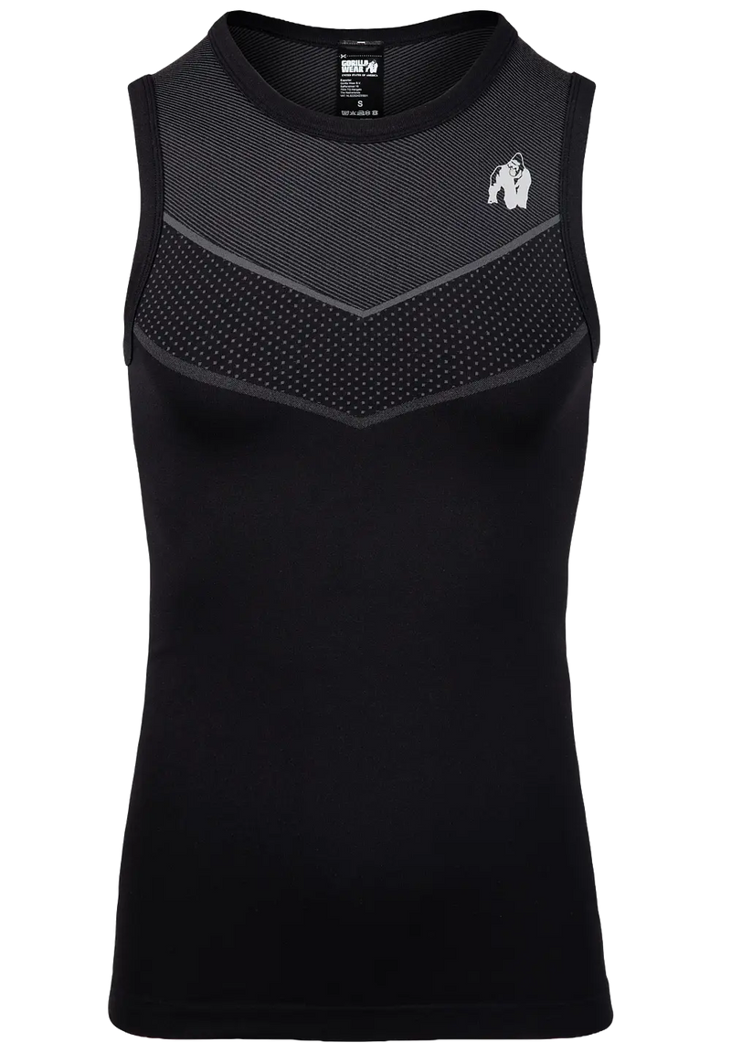  Ladda bild till gallerivisaren, Gorilla Wear Norton Seamless Tank Top, black
