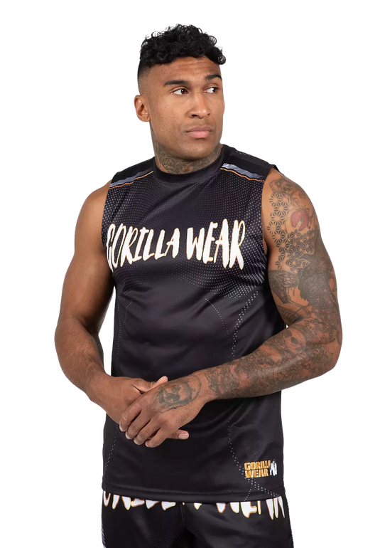 Gorilla Wear Clayton Tank Top, black/gold