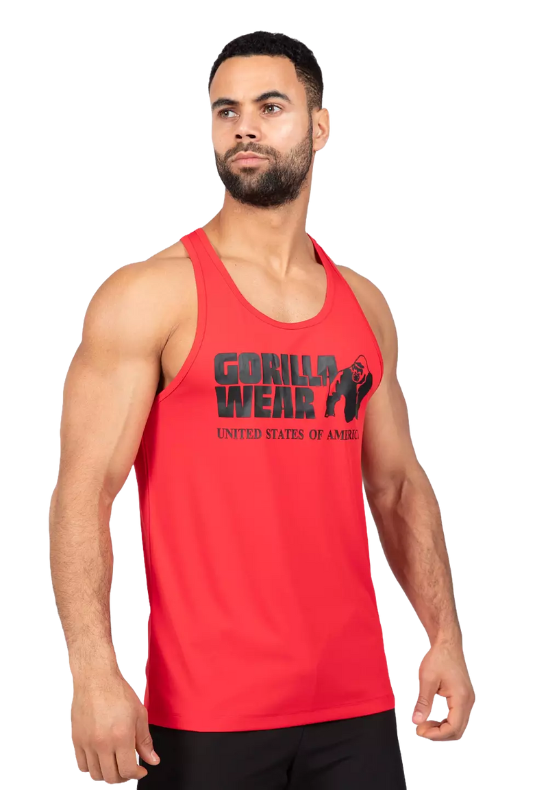  Ladda bild till gallerivisaren, Gorilla Wear Classic Training Tank Top, red
