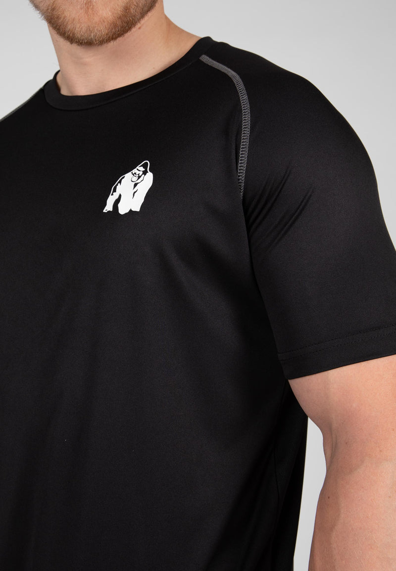  Ladda bild till gallerivisaren, Gorilla Wear Performance T-Shirt, black/grey

