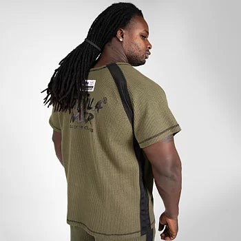  Ladda bild till gallerivisaren, Gorilla Wear Augustine Old School Work Out Top, army green
