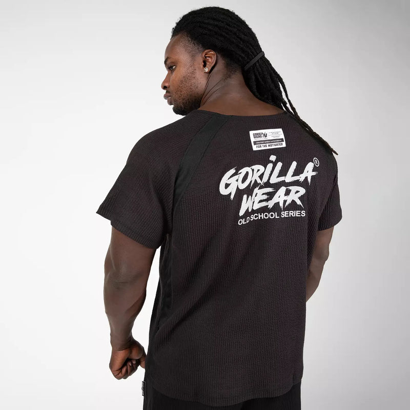  Ladda bild till gallerivisaren, Gorilla Wear Augustine Old School Work Out Top, black
