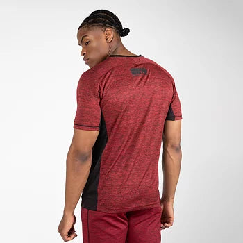  Ladda bild till gallerivisaren, Gorilla Wear Fremont T-Shirt, burgundy red/black
