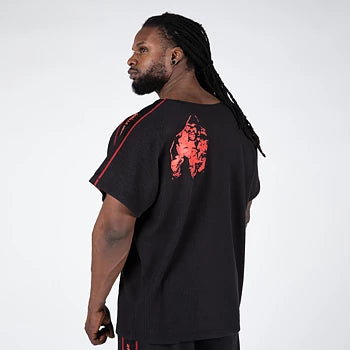  Ladda bild till gallerivisaren, Gorilla Wear Buffalo Old School Workout Top, black/red
