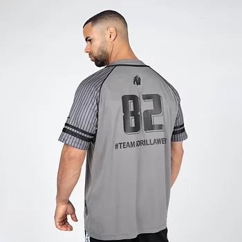 Gorilla Wear 82 Baseball Jersey, grey