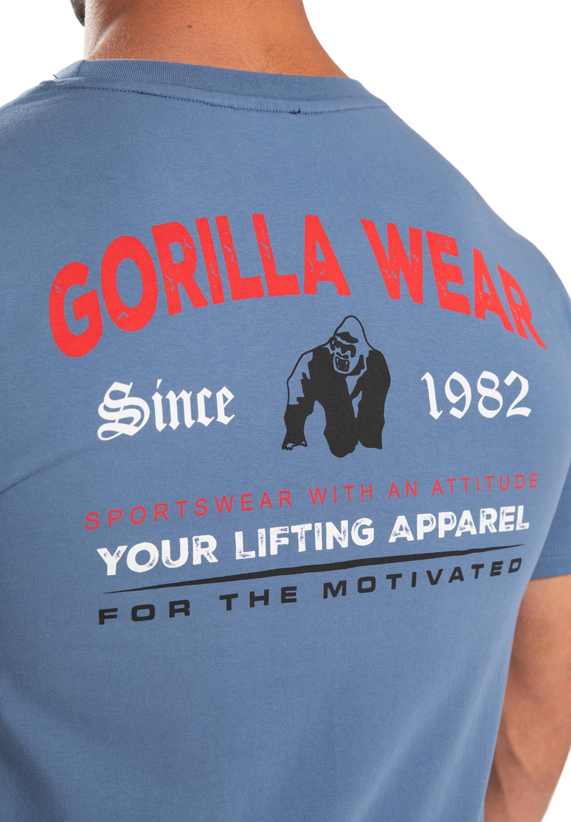  Ladda bild till gallerivisaren, Gorilla Wear Warren T-Shirt, coronet blue
