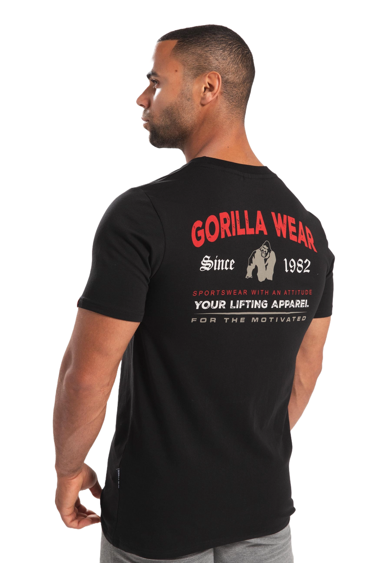  Ladda bild till gallerivisaren, Gorilla Wear Warren T-Shirt, black
