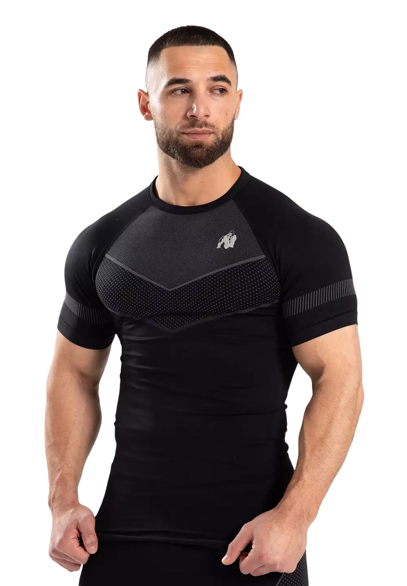  Ladda bild till gallerivisaren, Gorilla Wear Norton Seamless T-Shirt, black
