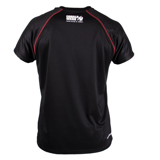 Gorilla Wear Performance T-Shirt, black/red