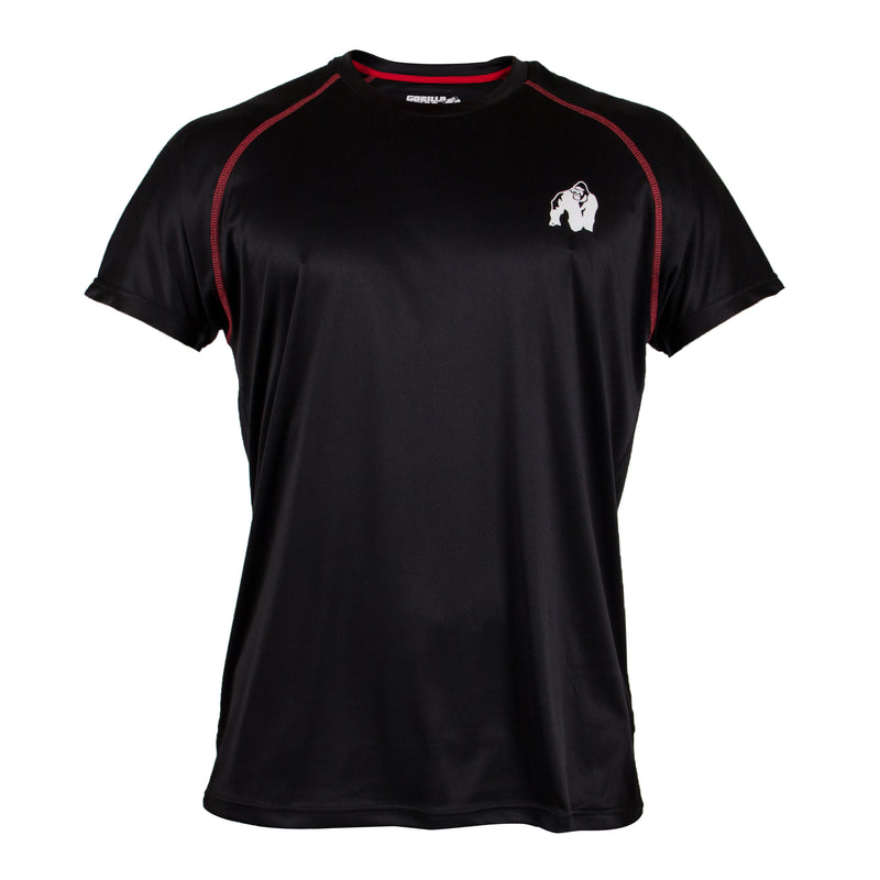  Ladda bild till gallerivisaren, Gorilla Wear Performance T-Shirt, black/red
