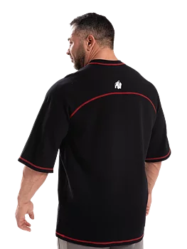 Gorilla Wear Finley Oversized T-Shirt, black/red