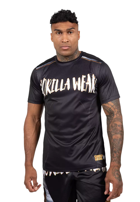 Gorilla Wear Clayton T-Shirt, black/gold
