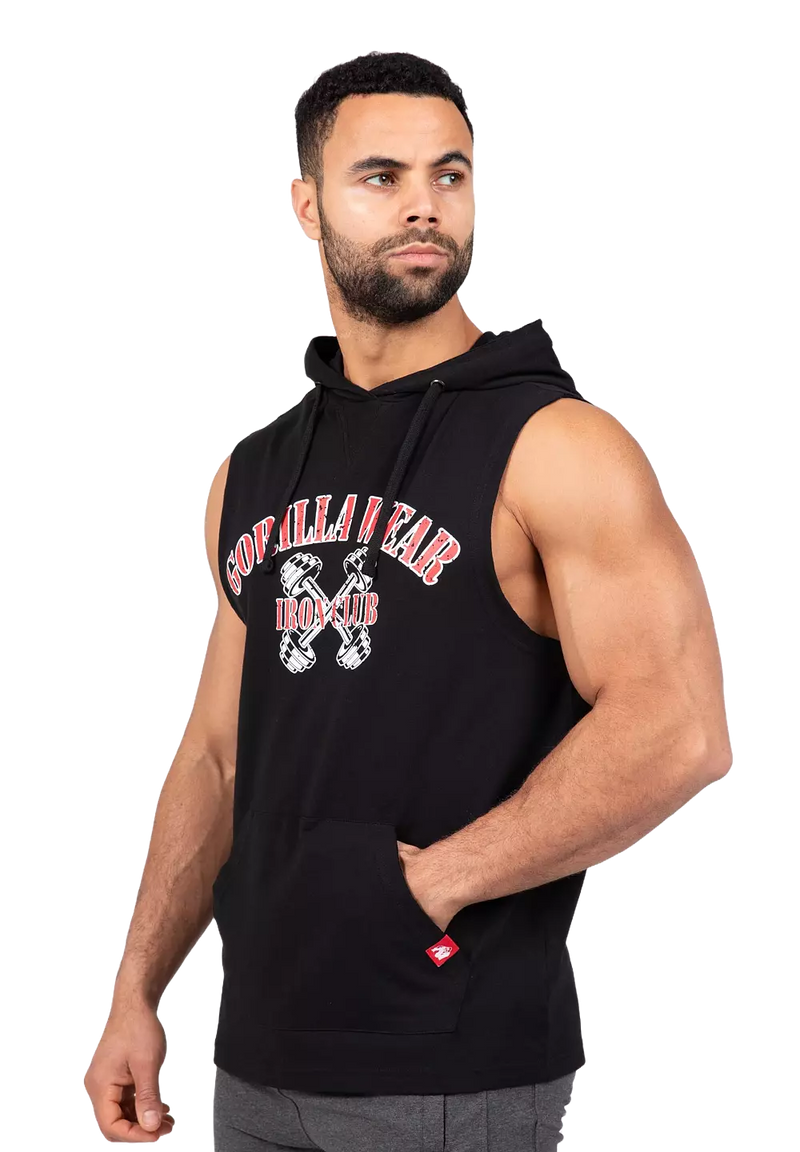  Ladda bild till gallerivisaren, Gorilla Wear Chico S/L Hooded T-Shirt, black
