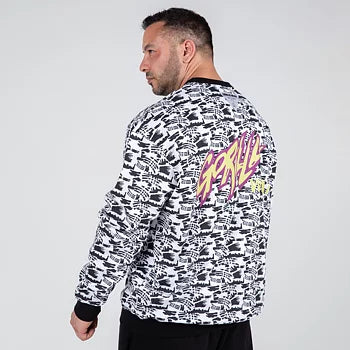 Gorilla Wear Legacy Oversized Sweatshirt, white/ black