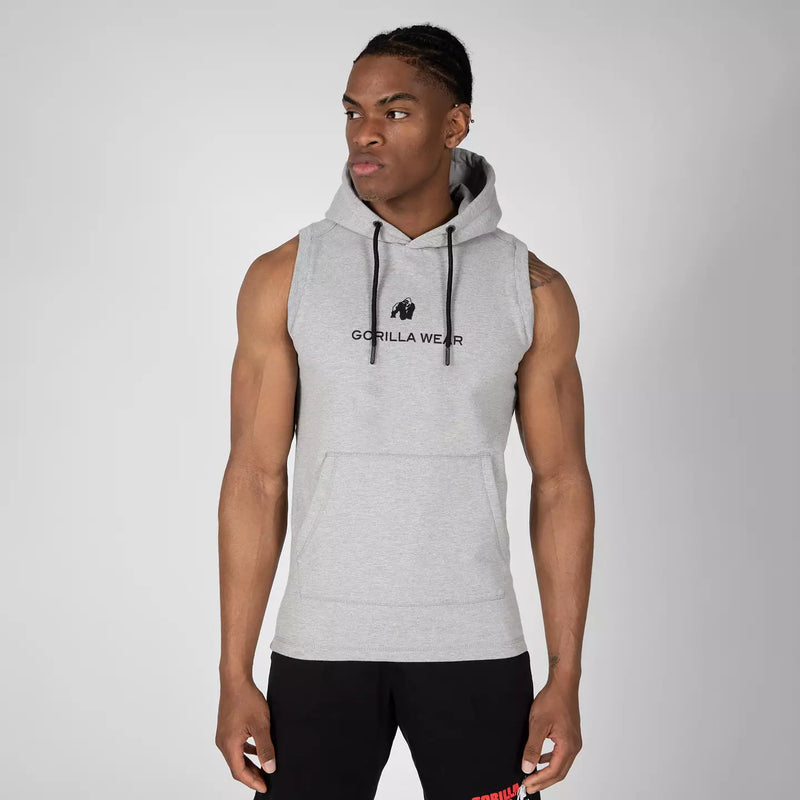  Ladda bild till gallerivisaren, Gorilla Wear Lincoln Sleeveless Hoodie, grey
