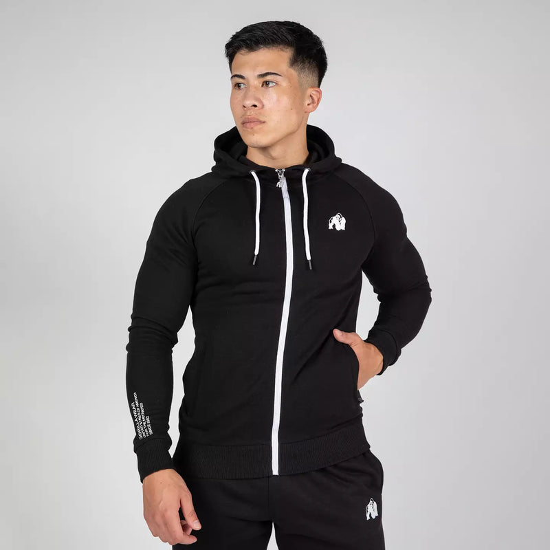  Ladda bild till gallerivisaren, Gorilla Wear Payette Zipped Hoodie, black
