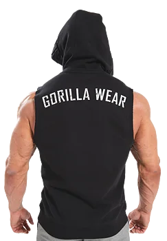  Ladda bild till gallerivisaren, Gorilla Wear Marshall Sleeveless Hoodie, black
