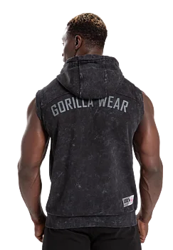 Gorilla Wear Silverdale Sleeveless Hoodie, black