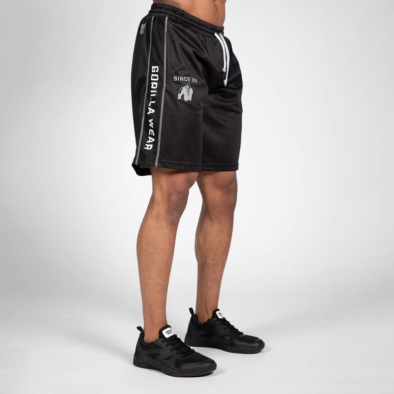  Ladda bild till gallerivisaren, Gorilla Wear Functional Mesh Shorts, black/white
