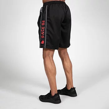 Gorilla Wear Functional Mesh Shorts, black/red