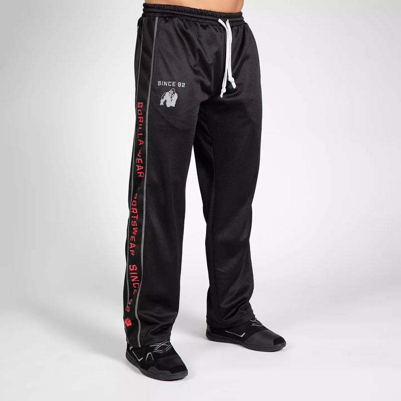  Ladda bild till gallerivisaren, Gorilla Wear Functional Mesh Pants, black/red
