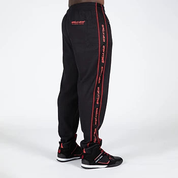 Gorilla Wear Buffalo Old School Workout Pants, black/red