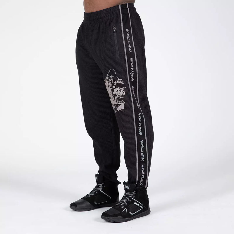  Ladda bild till gallerivisaren, Gorilla Wear Buffalo Old School Workout Pants, black/grey
