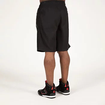  Ladda bild till gallerivisaren, Gorilla Wear Augustine Old School Shorts, black/red
