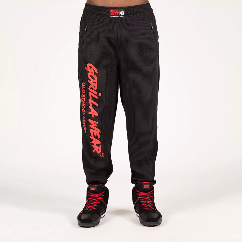  Ladda bild till gallerivisaren, Gorilla Wear Augustine Old School Pants, black/red
